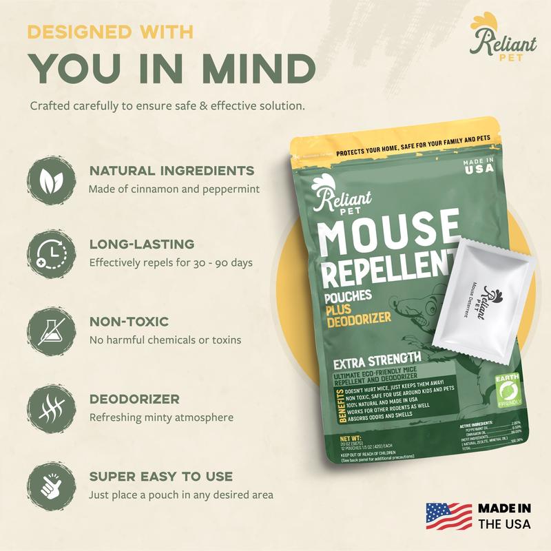 Repello™ Peppermint Mouse Repellent Pouches 10 Pack